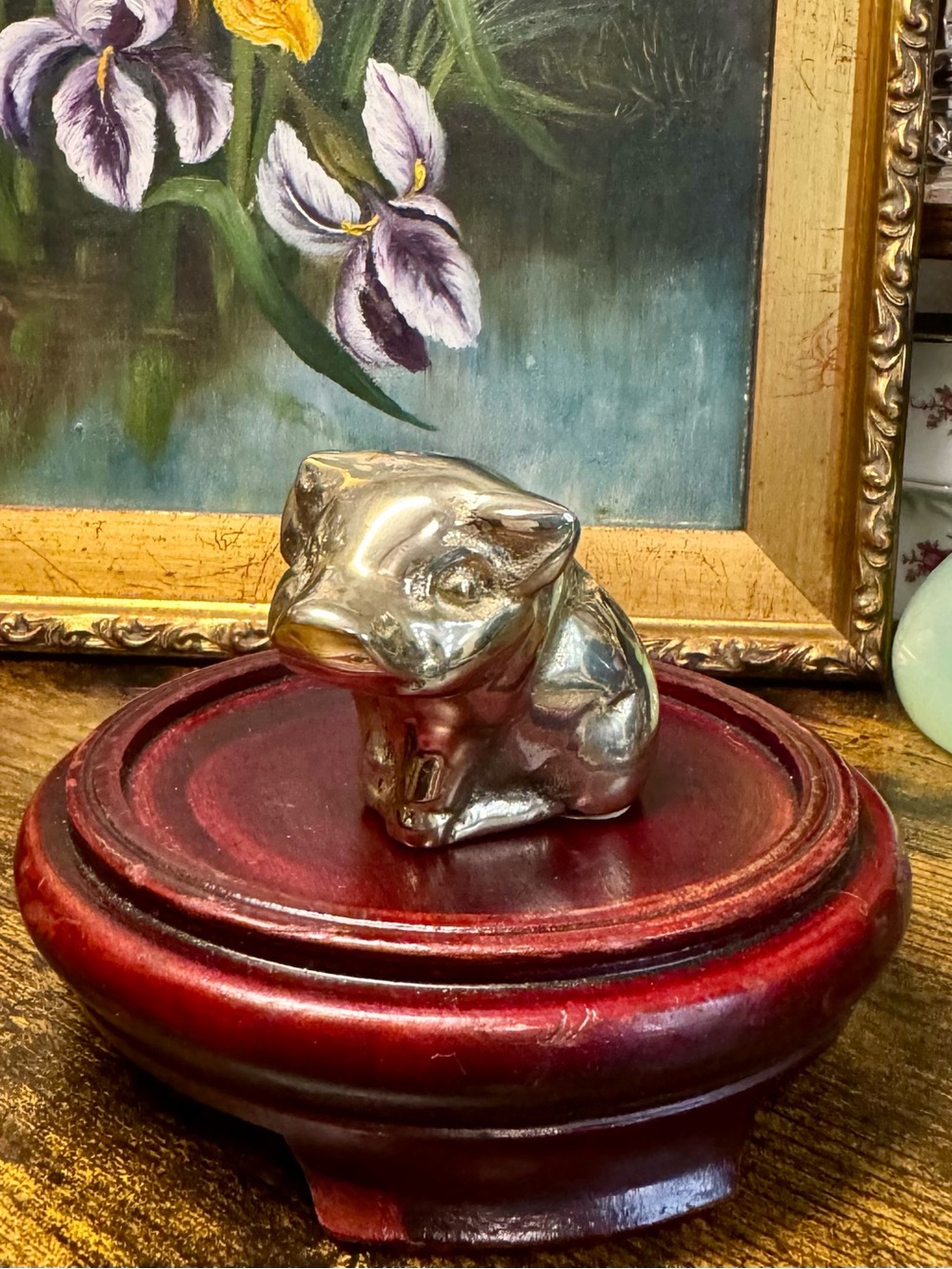 Adorable Vintage Brass Pig Figurine